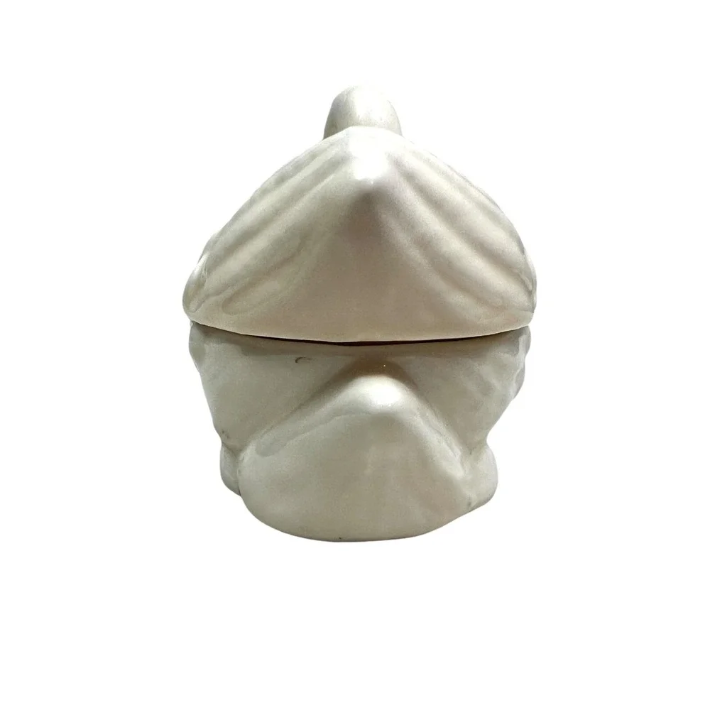 Vintage Loomco Swan Ceramic Porcelain Trinket Figurine 3 in High